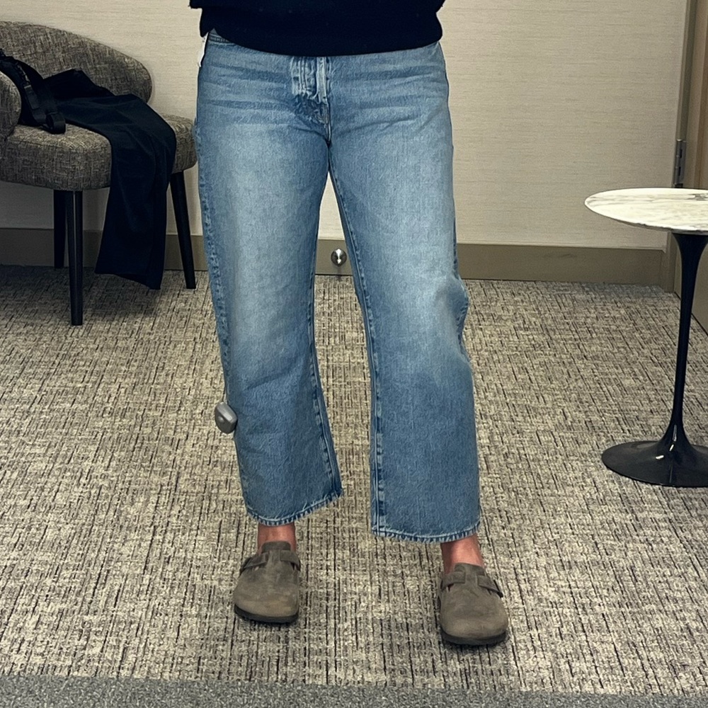 MOTHER barrel leg denim The Ditcher Crop sz 27